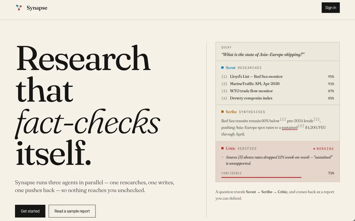 Synapse — screenshot